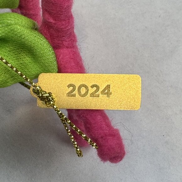 Hyde & Eek! Glitter Featherly Friends Halloween Bird Neon Pink 80's Skeleton NEW - Picture 8 of 12